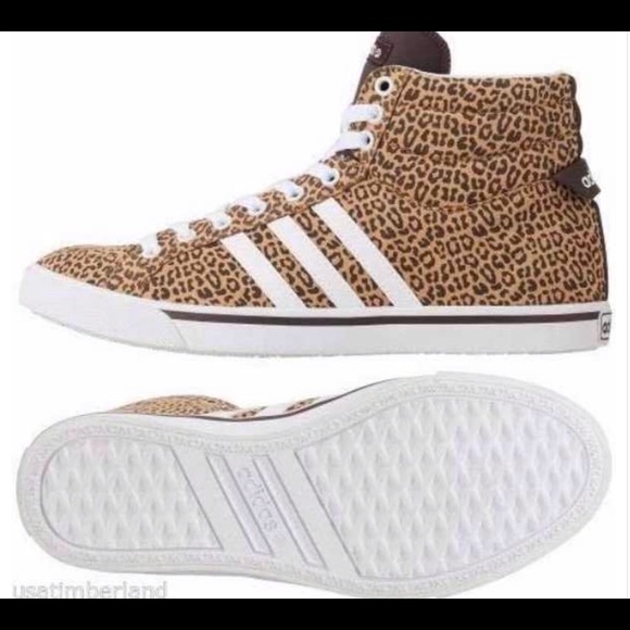 adidas neo leopard print